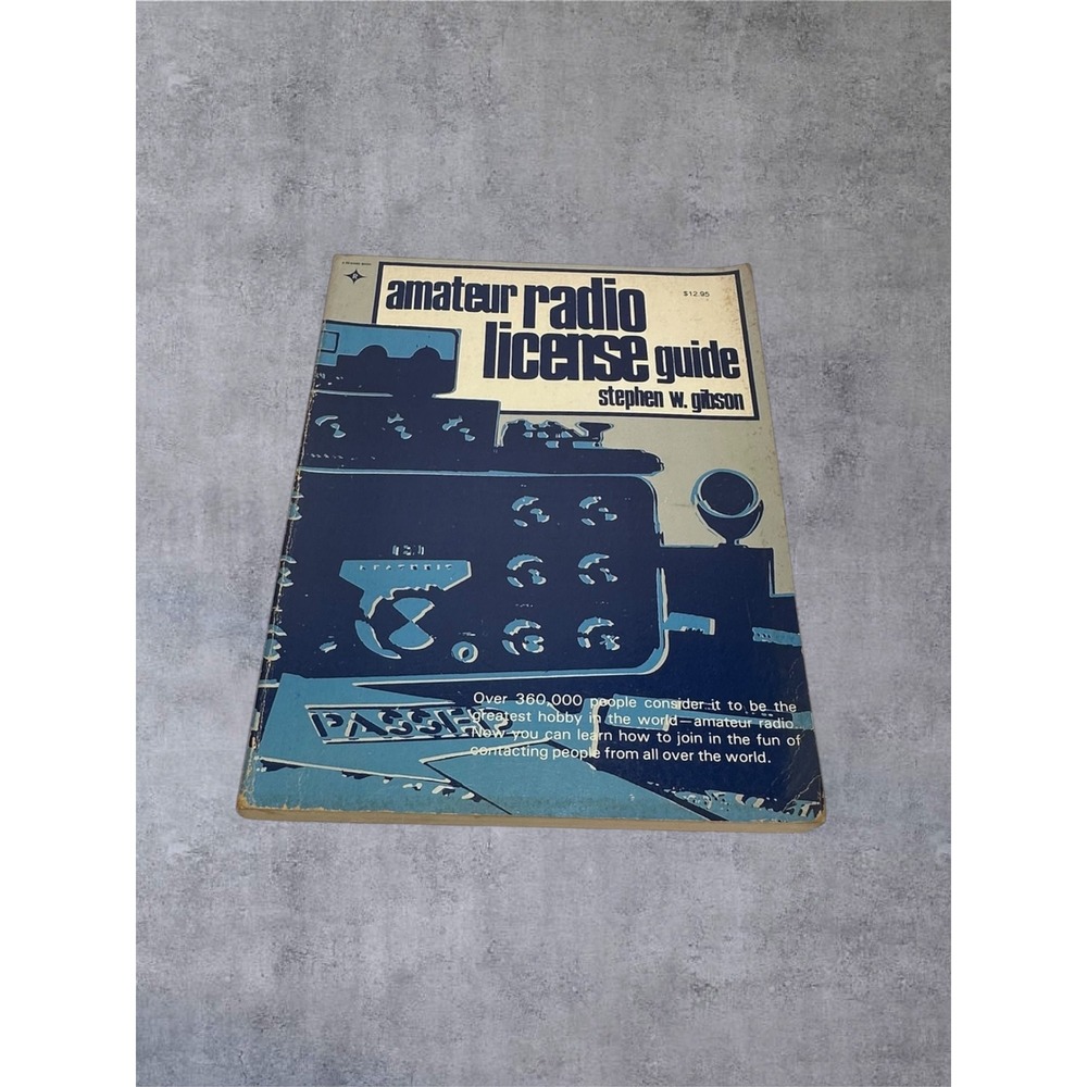 Reston Amateur Radio License Guide Stephen Gibson Paperback 1982 Blue Vintage